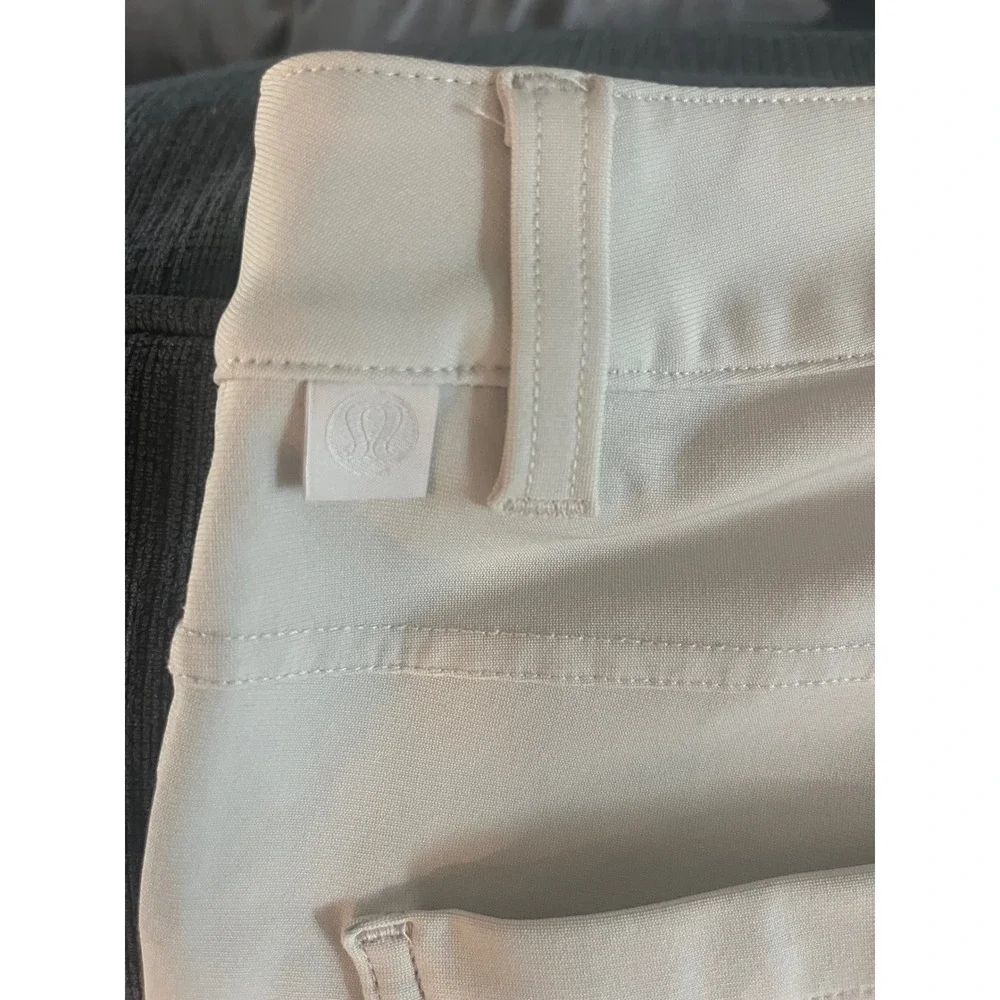 Lululemon ABC Slim Fit Pant Warpstreme Mens 30 Raw Linen Light Beige Gorpcore
